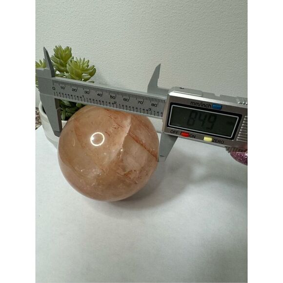 Red Fire Quartz Sphere - Picture 7 of 7